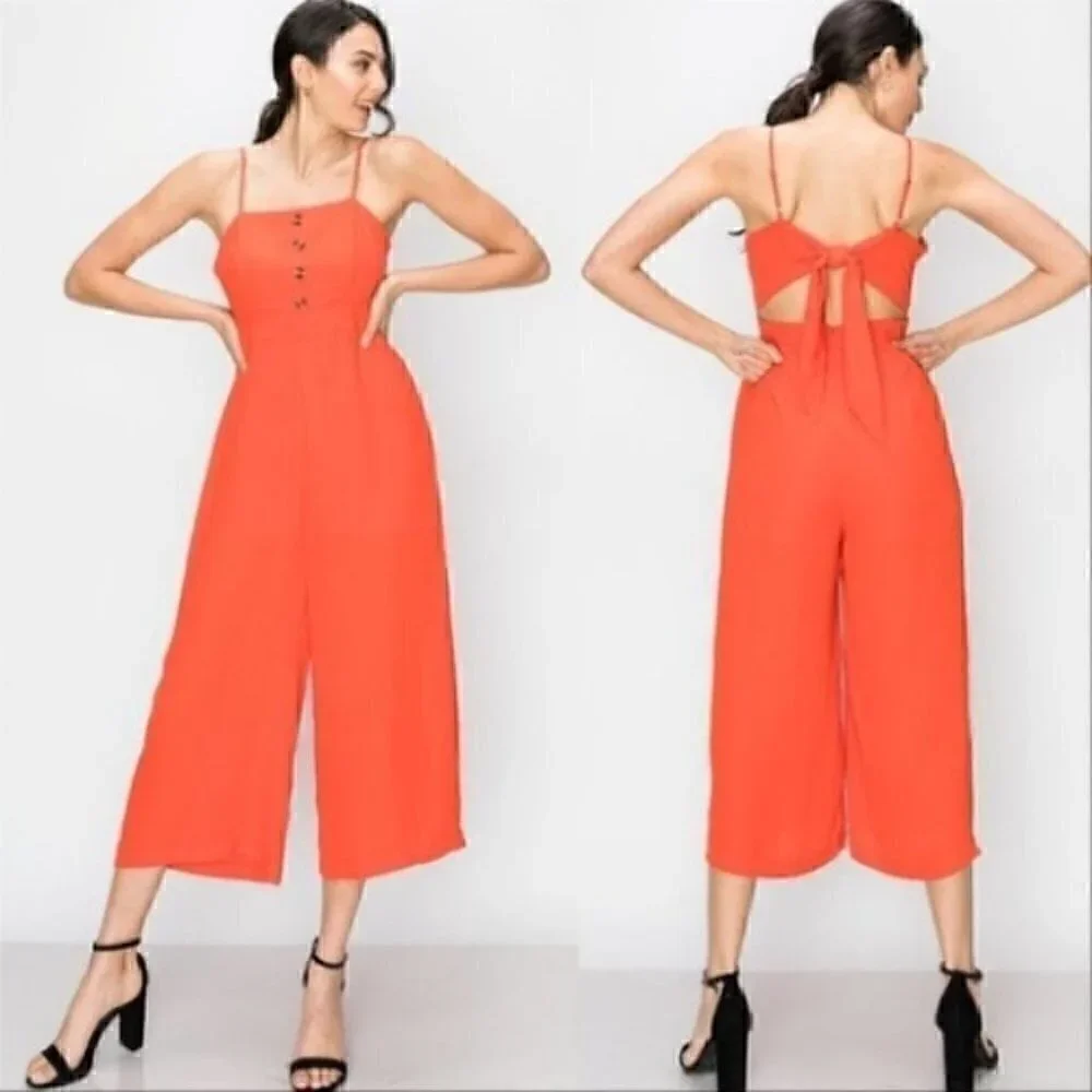 Vibrant Cropped Jumpsuit